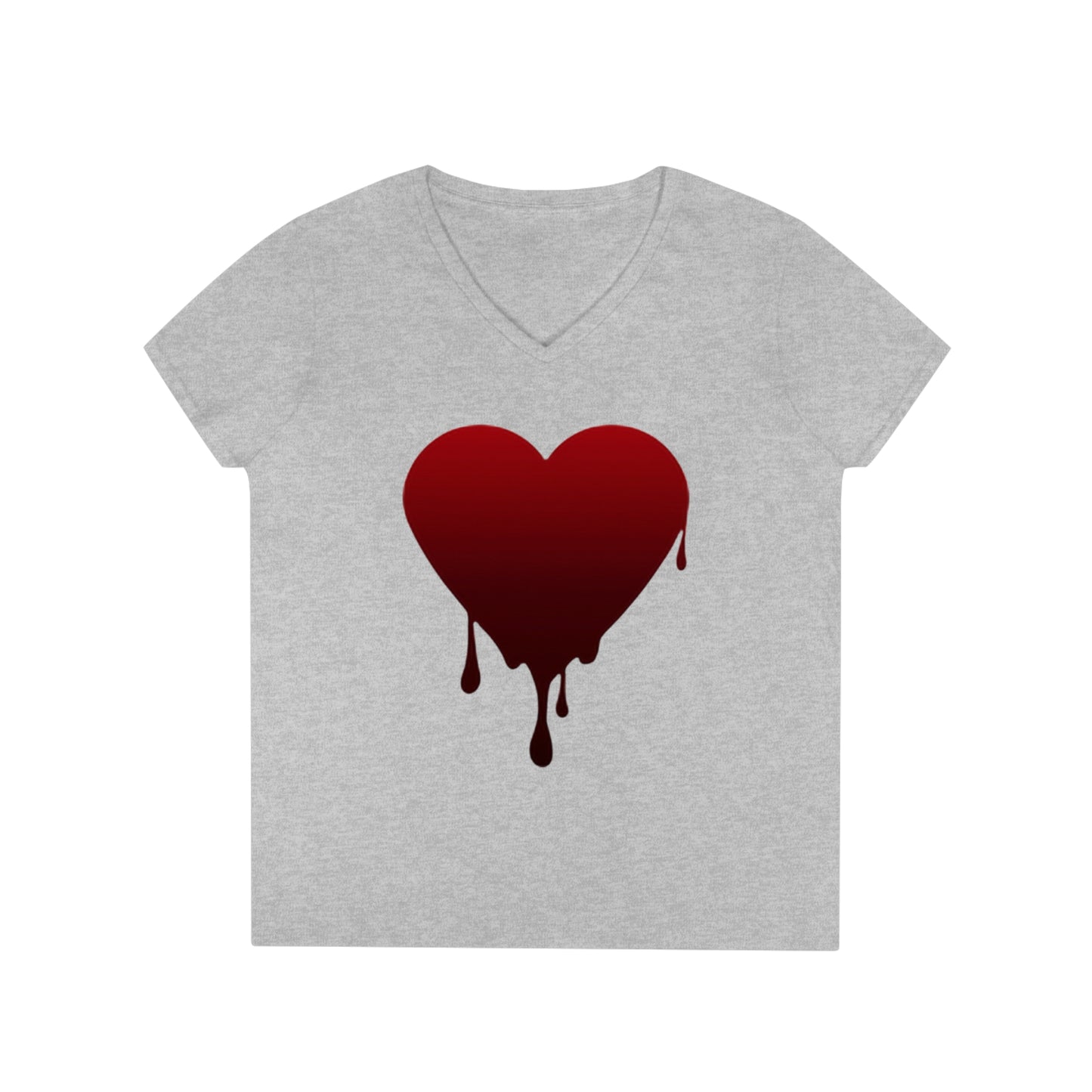 Melting Heart Ladies' V-Neck T-Shirt