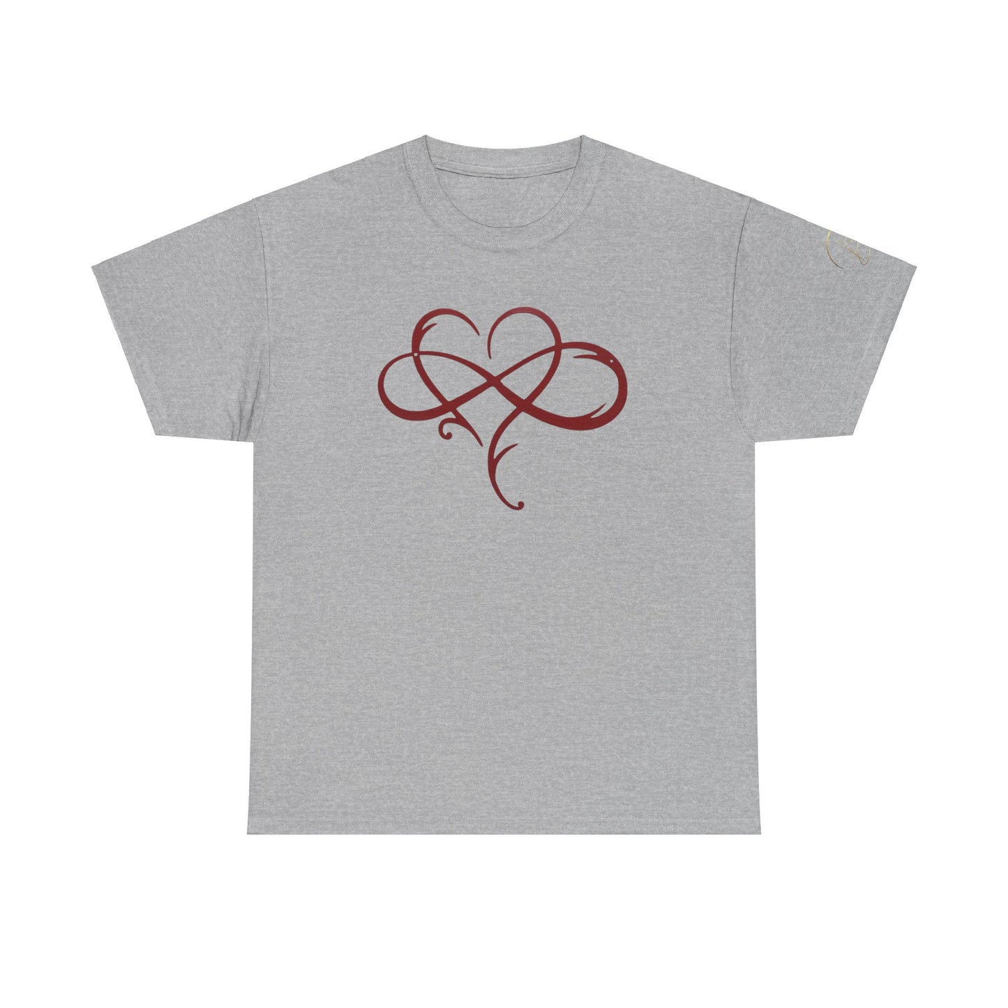 Heart and Infinity Unisex Heavy Cotton Tee