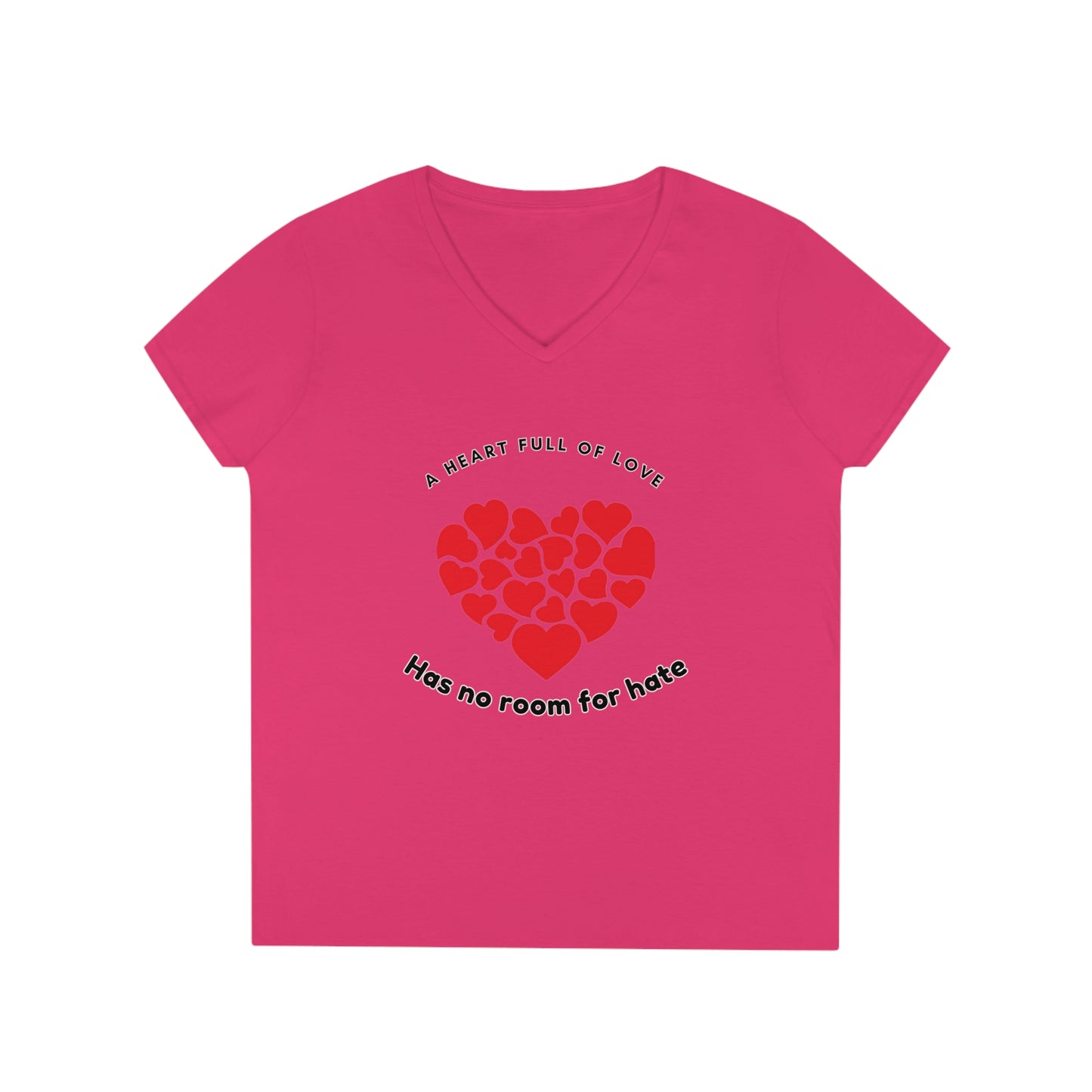 Full Heart Ladies' V-Neck T-Shirt