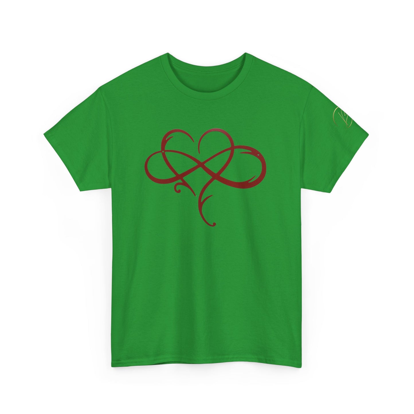 Heart and Infinity Unisex Heavy Cotton Tee