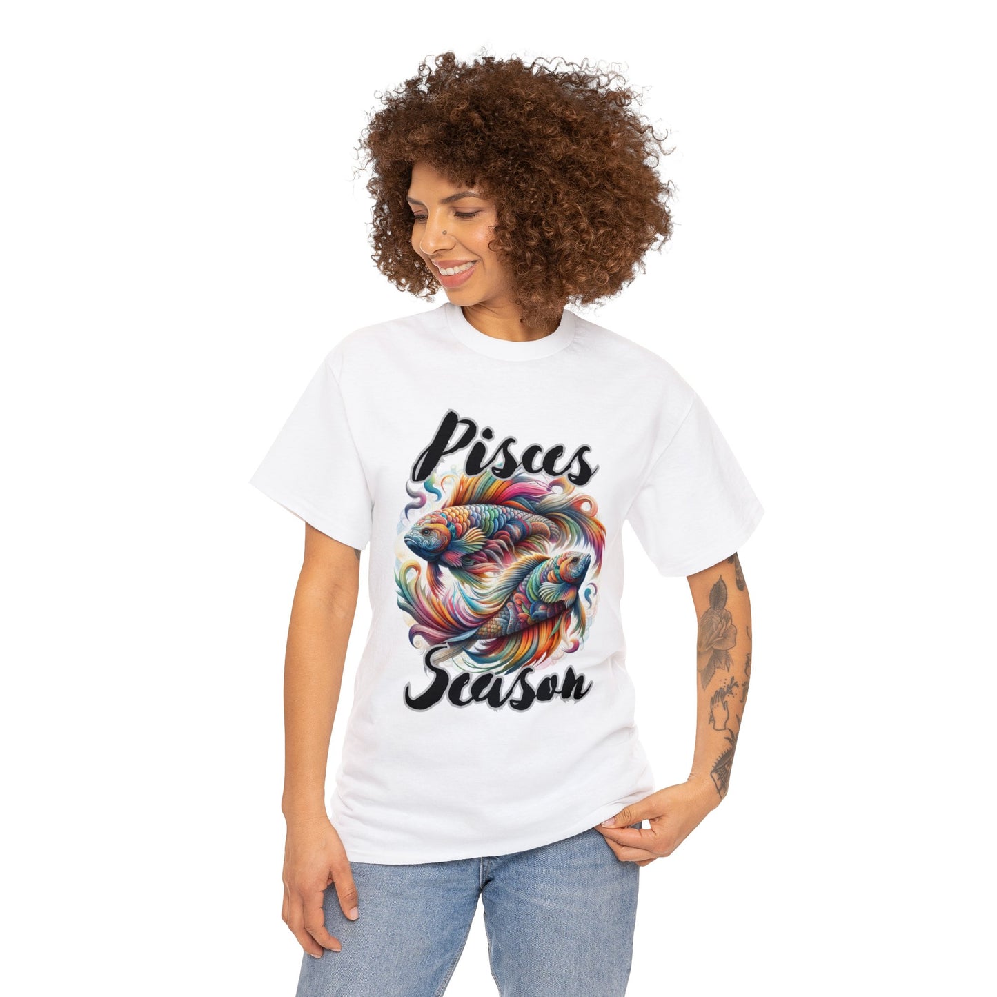 Pisces Season Unisex Heavy Cotton Tee