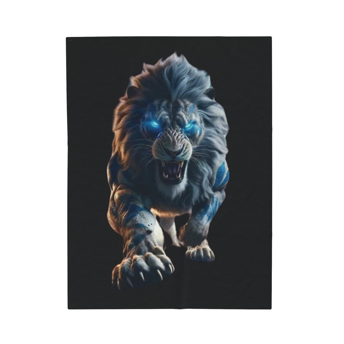 The Lion - Velveteen Plush Blanket