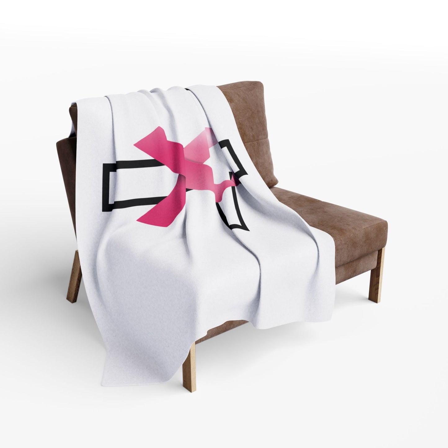 Faith Cancer Ribbon Arctic Fleece Blanket