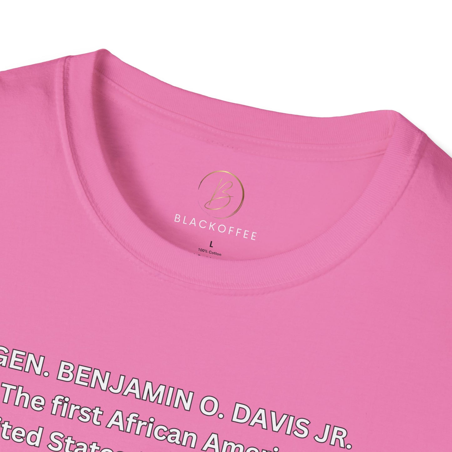 Celebrating Black History with General Benjamin O. Davis Jr.- Unisex Softstyle T-Shirt: