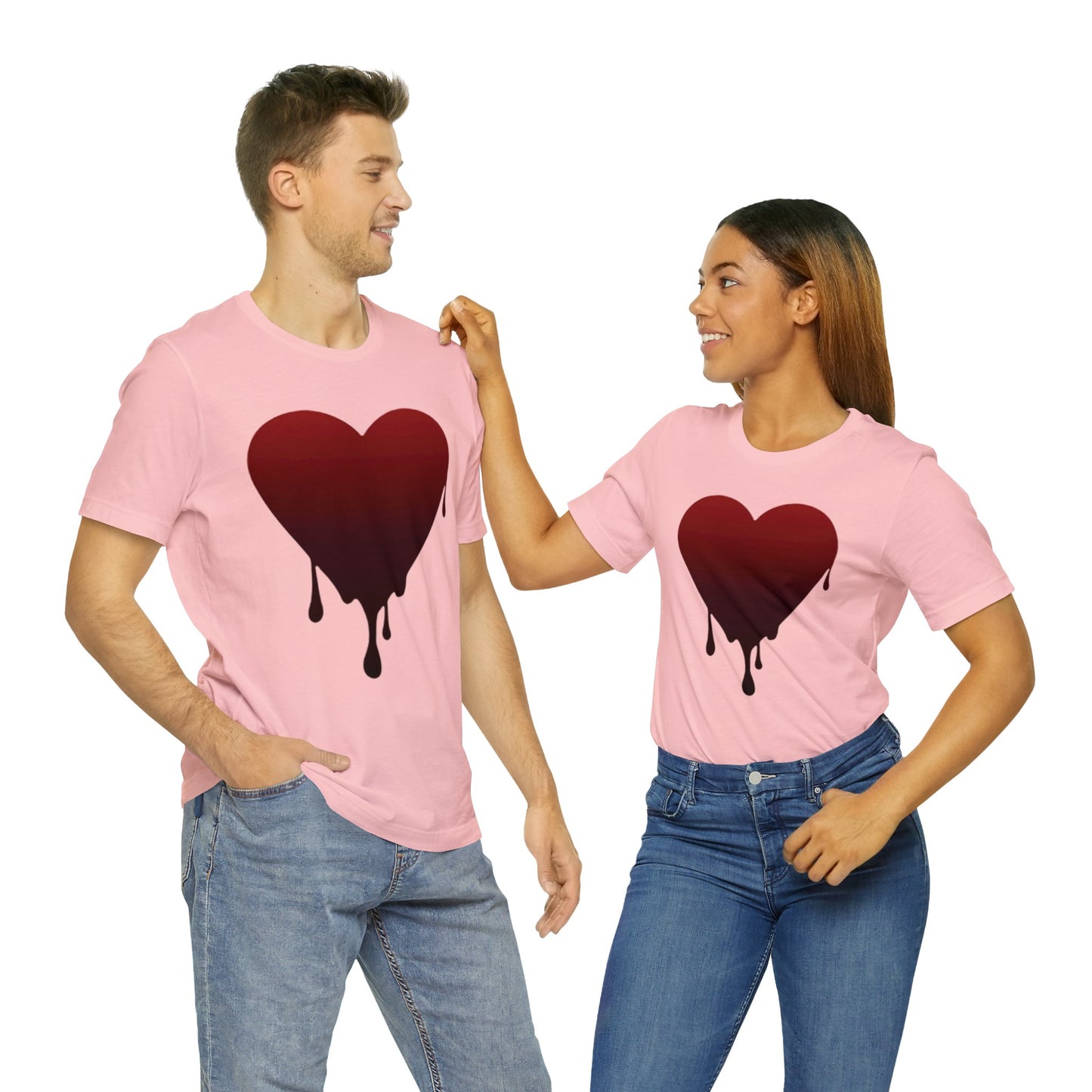 Melting Heart Unisex Jersey Short Sleeve Tee