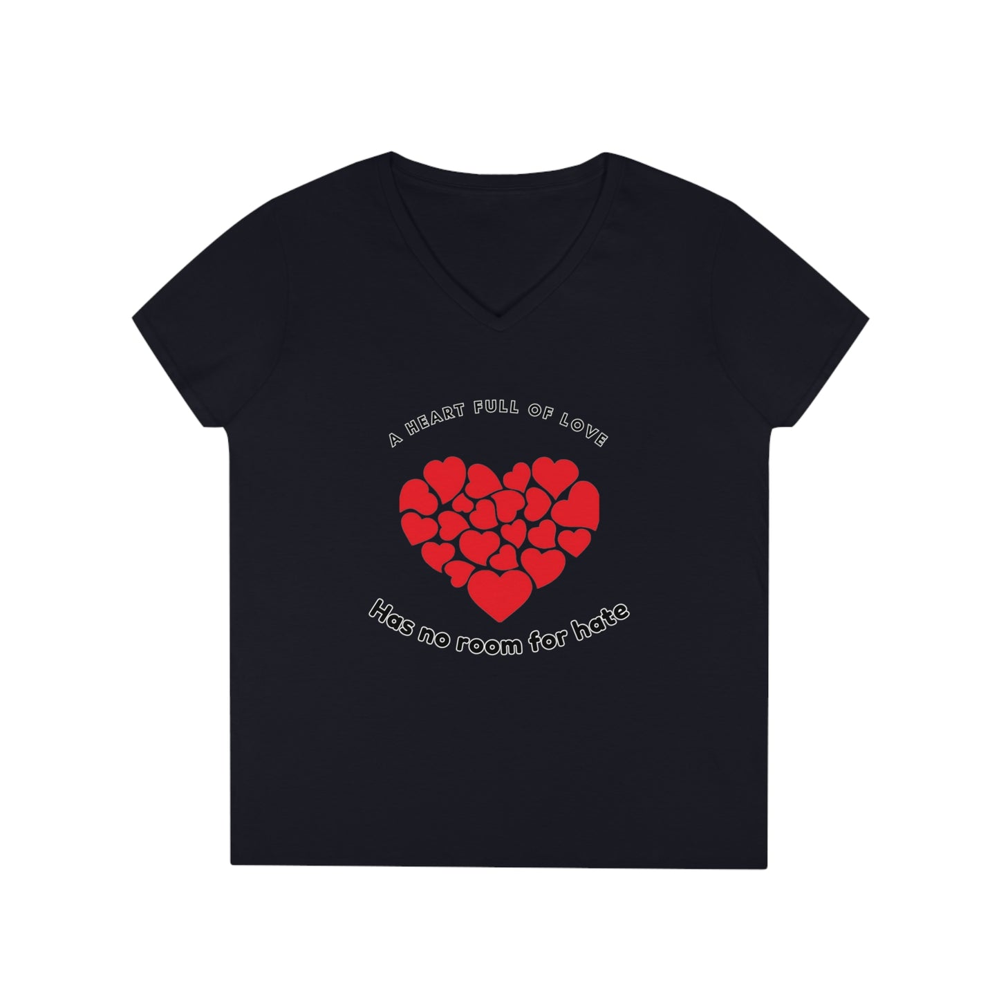 Full Heart Ladies' V-Neck T-Shirt