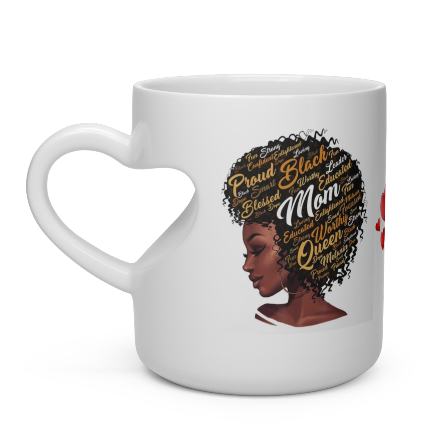 Mom Heart Shape Mug