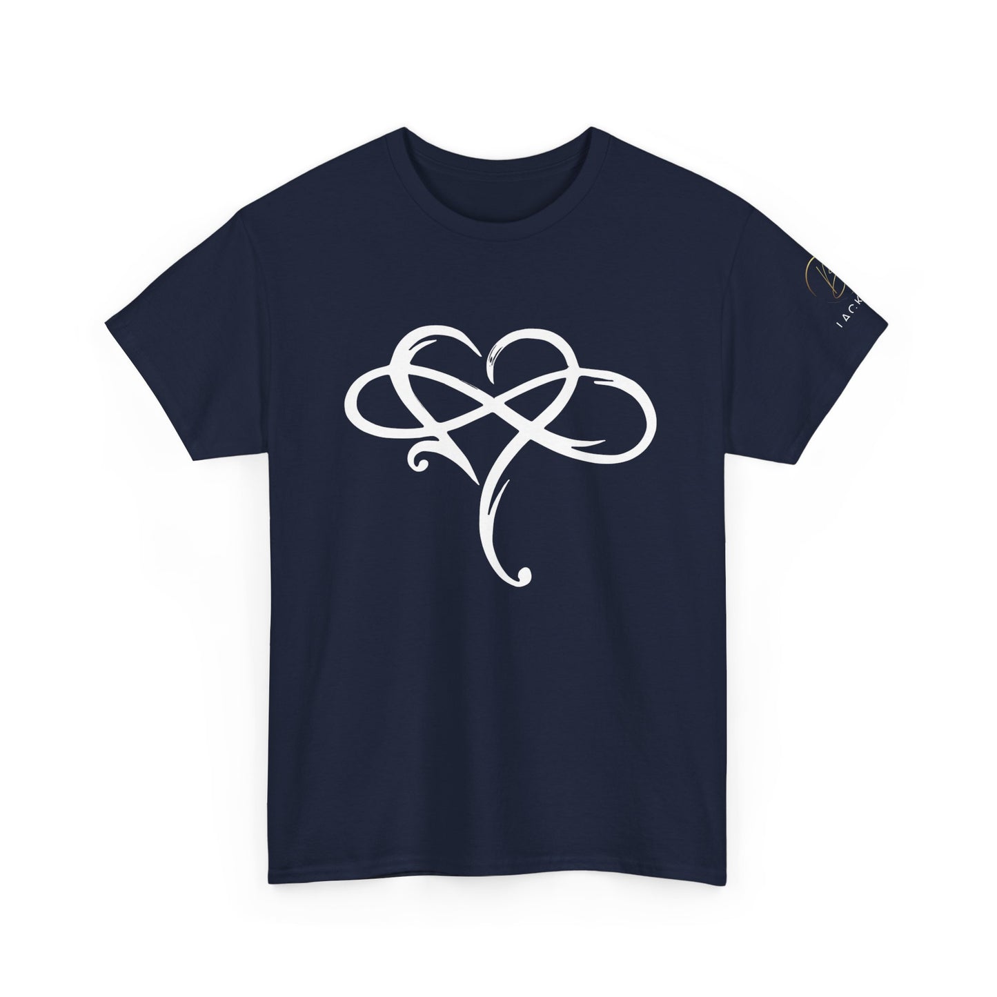 Heart and Infinity Unisex Heavy Cotton Tee