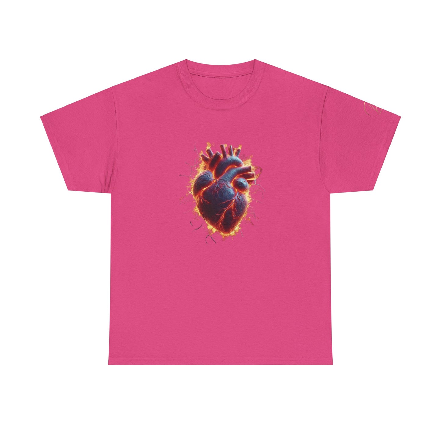 Burning Heart Unisex Heavy Cotton Tee