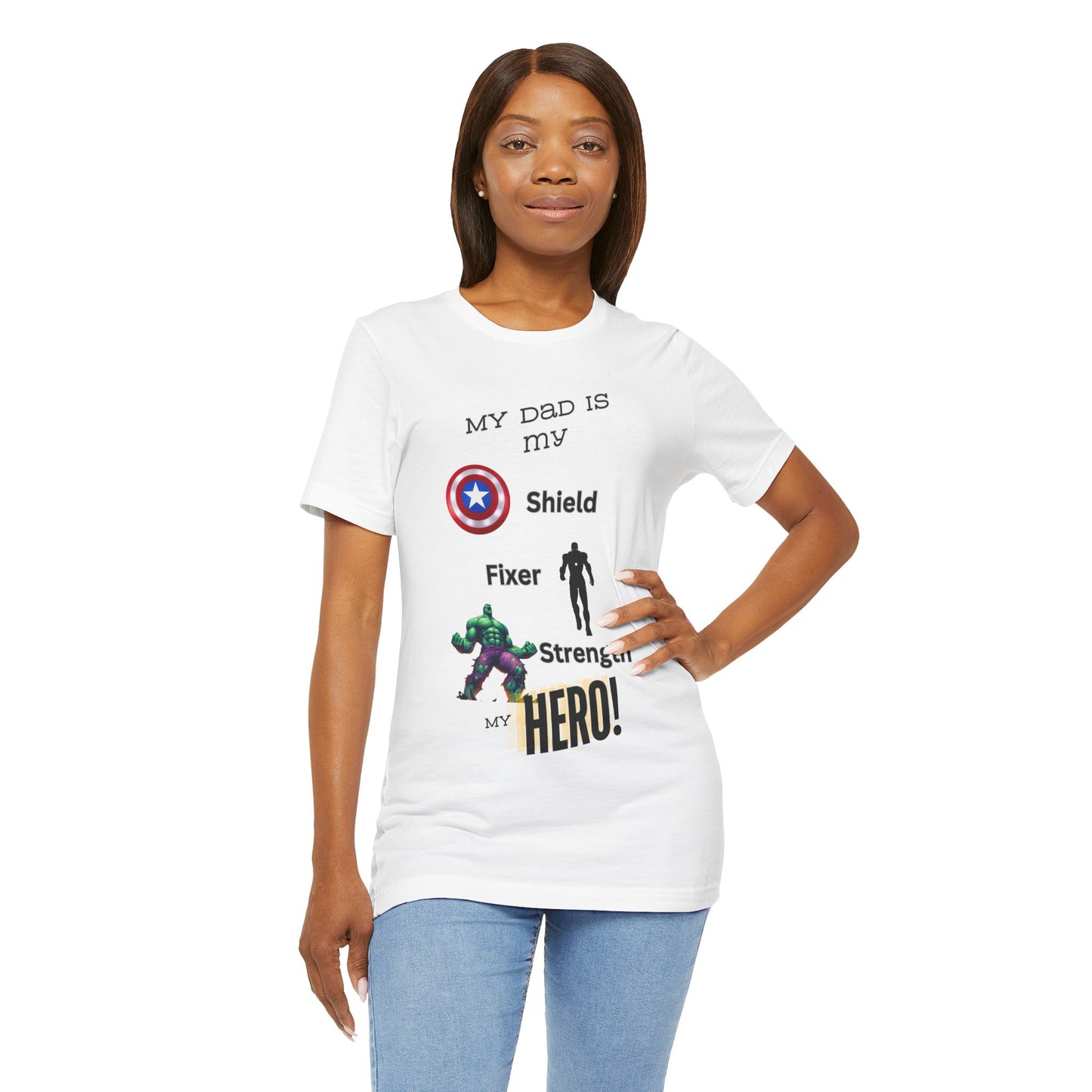 My Dad my Hero Unisex Jersey Short Sleeve Tee