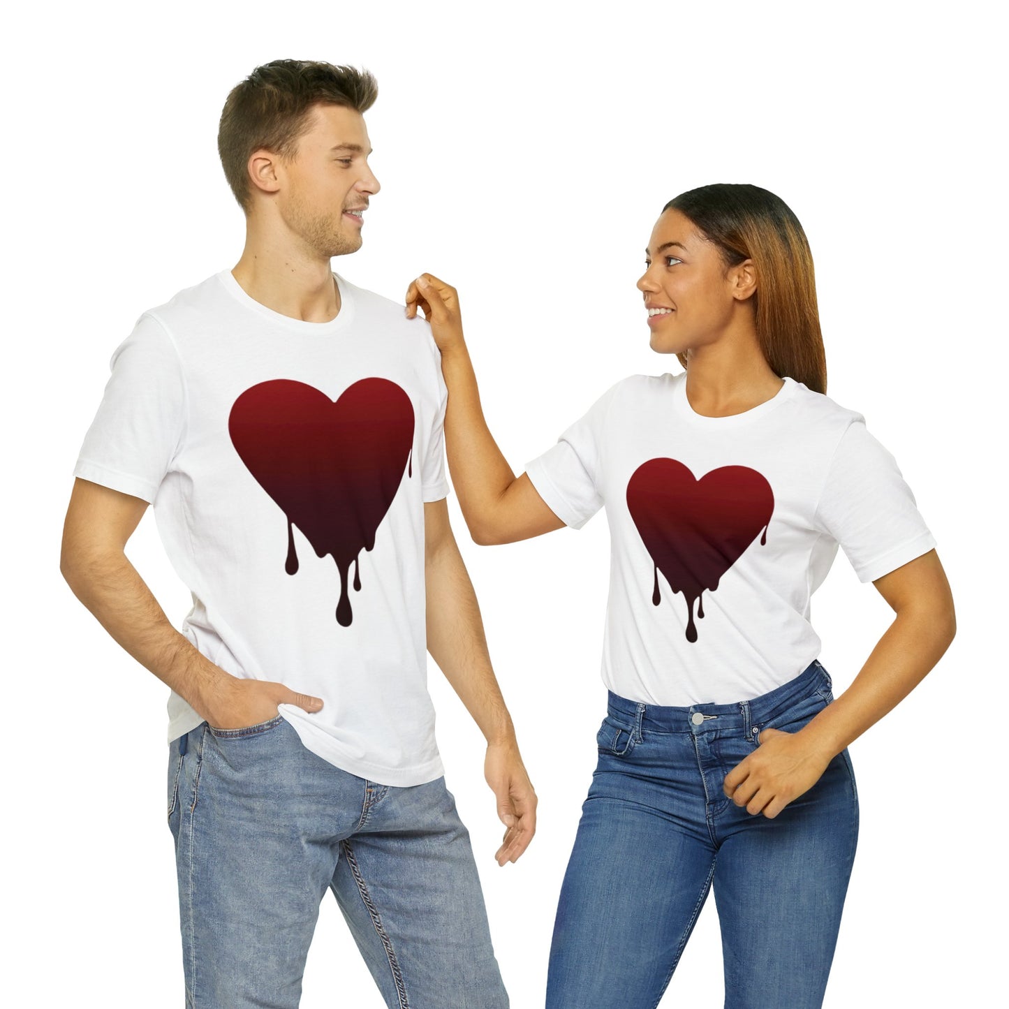 Melting Heart Unisex Jersey Short Sleeve Tee