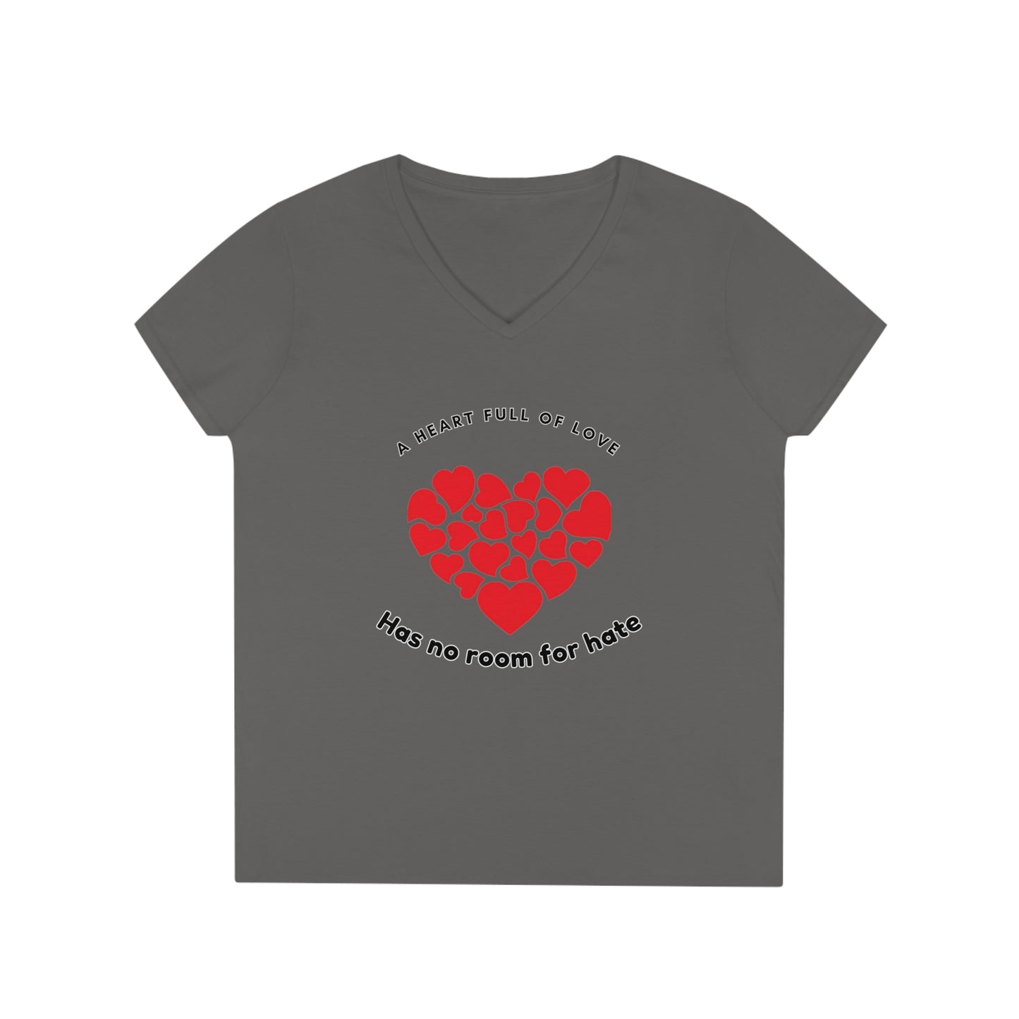 Full Heart Ladies' V-Neck T-Shirt