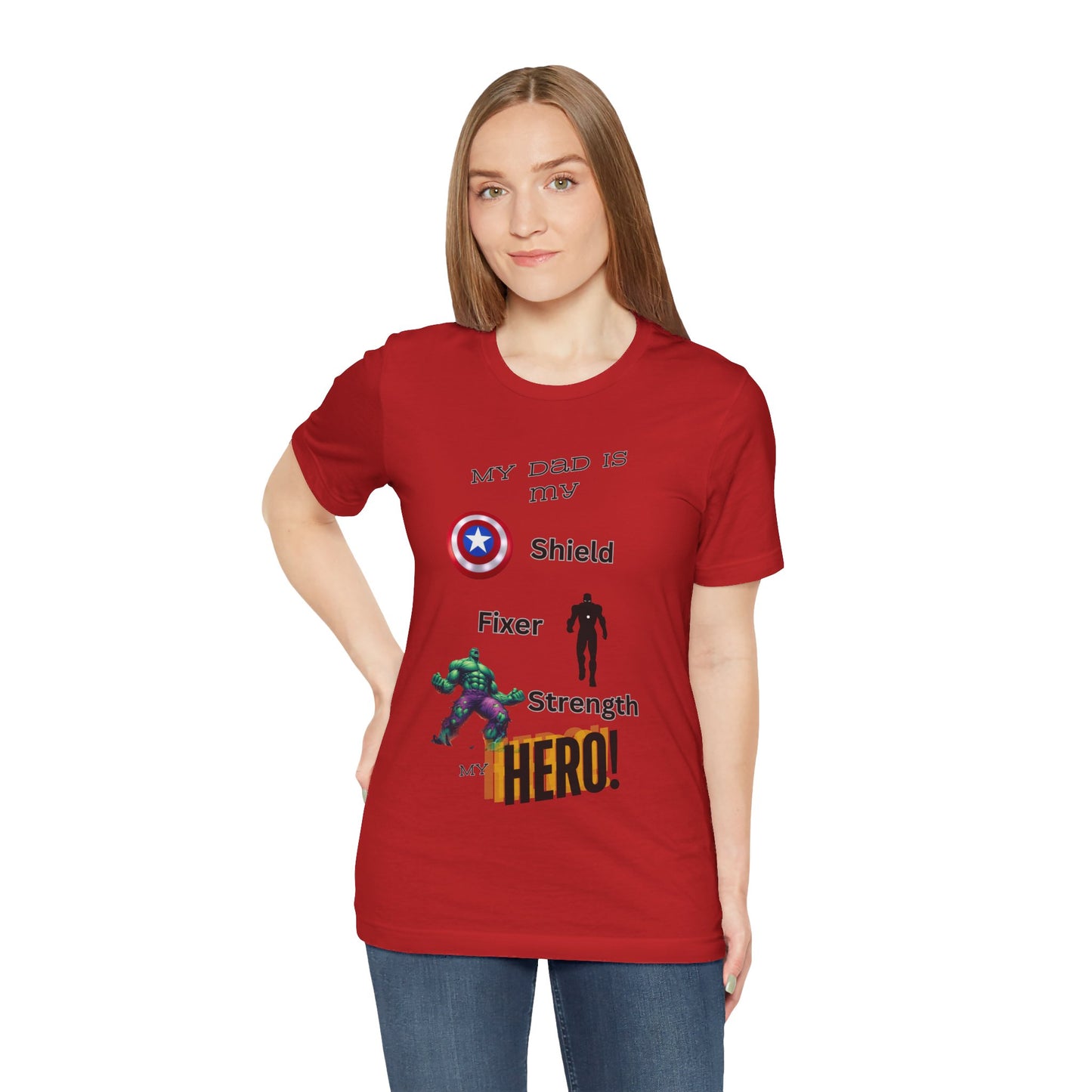 My Dad my Hero Unisex Jersey Short Sleeve Tee