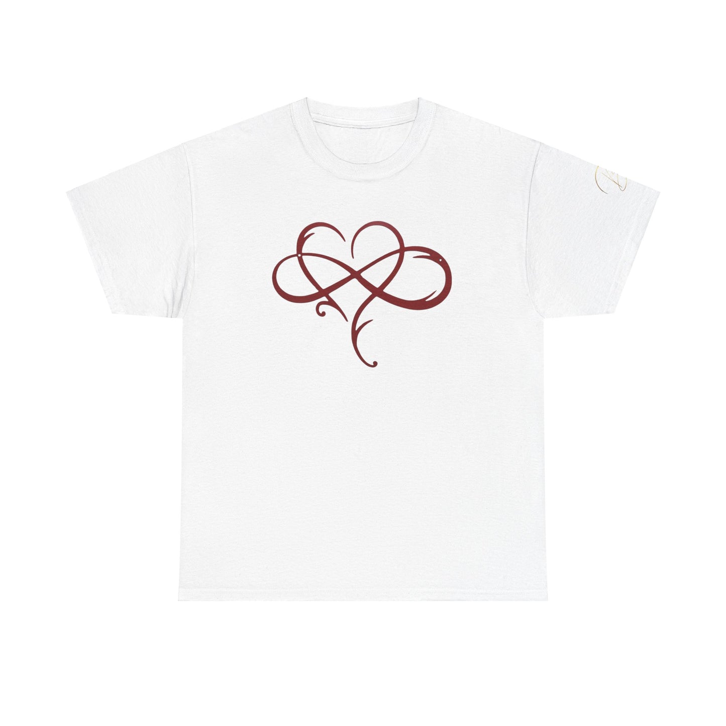 Heart and Infinity Unisex Heavy Cotton Tee