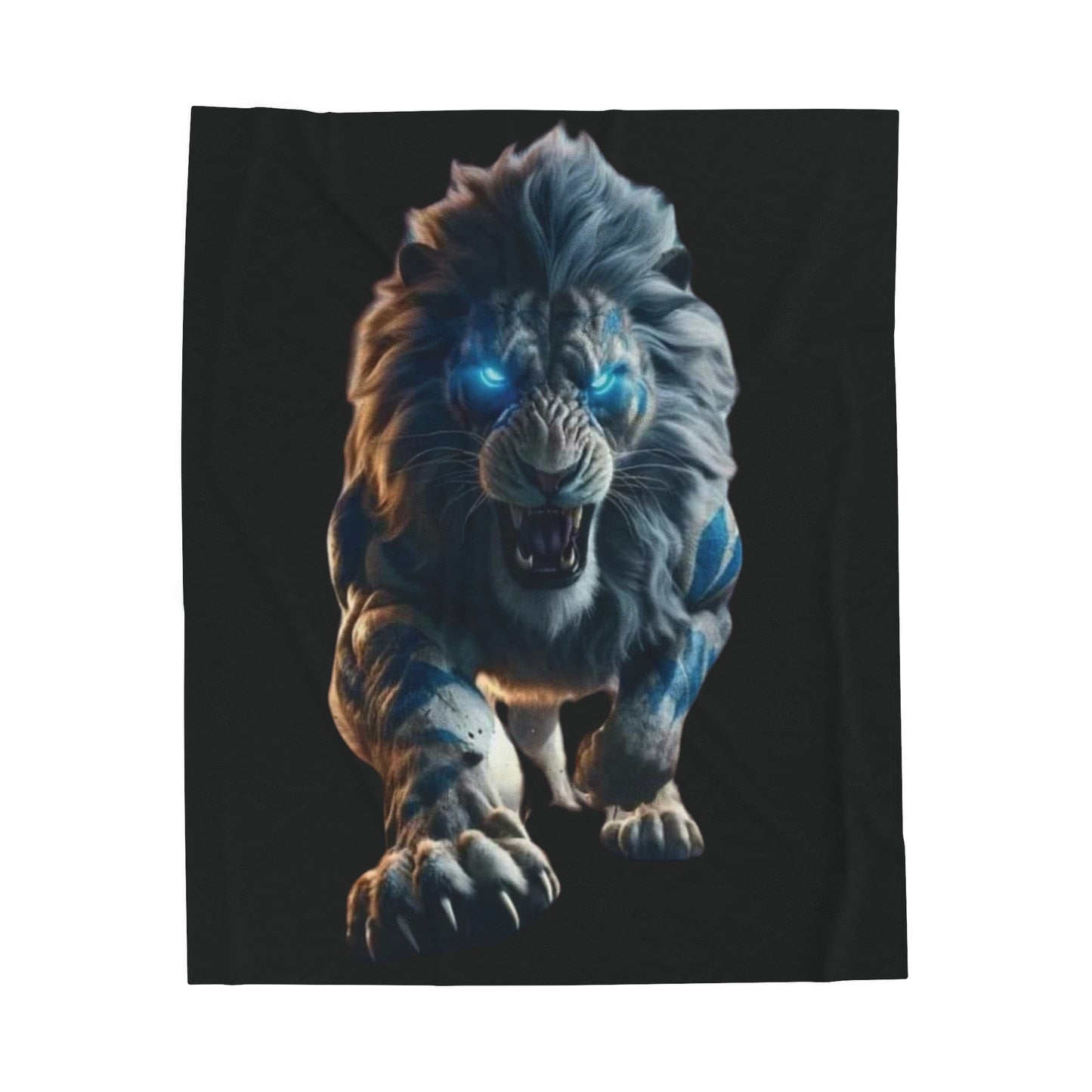 The Lion - Velveteen Plush Blanket