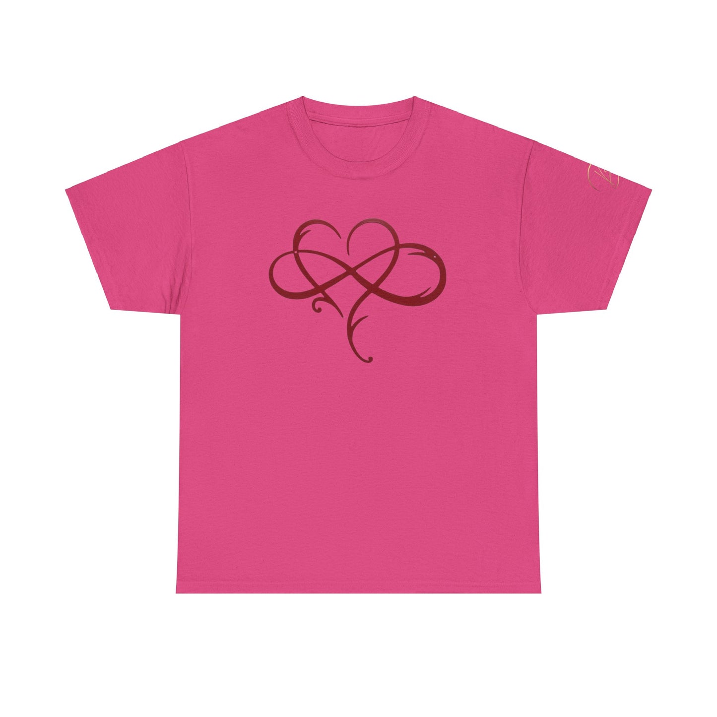 Heart and Infinity Unisex Heavy Cotton Tee