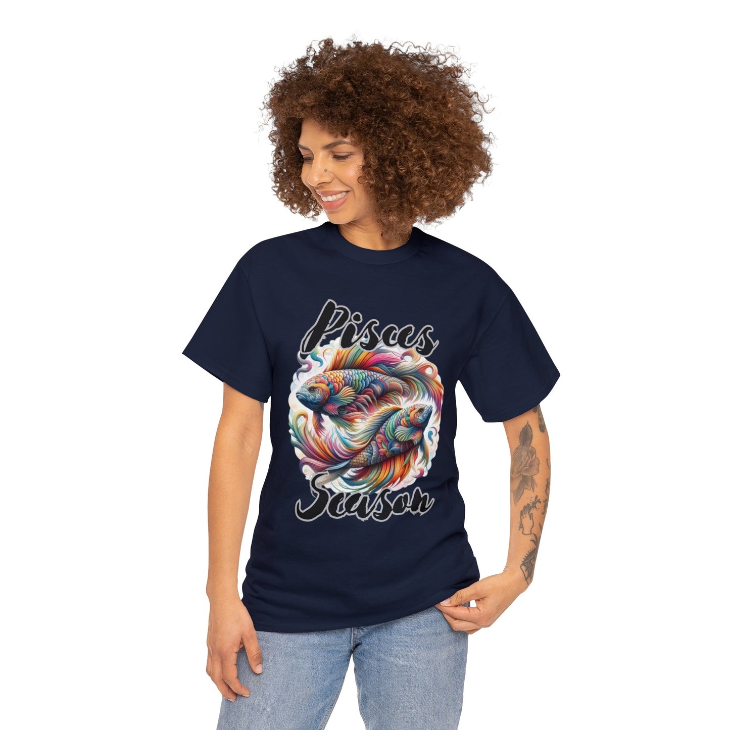 Pisces Season Unisex Heavy Cotton Tee