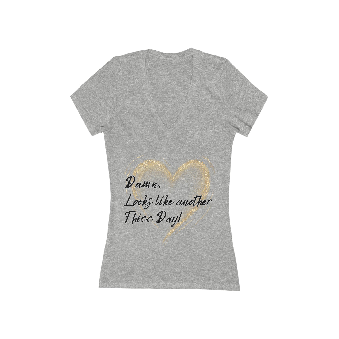 Thicc Day Women's Deep V-Neck Tee