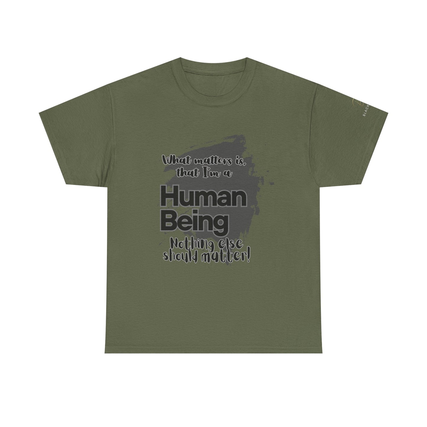 I'm a Human - Black Unisex Heavy Cotton Tee