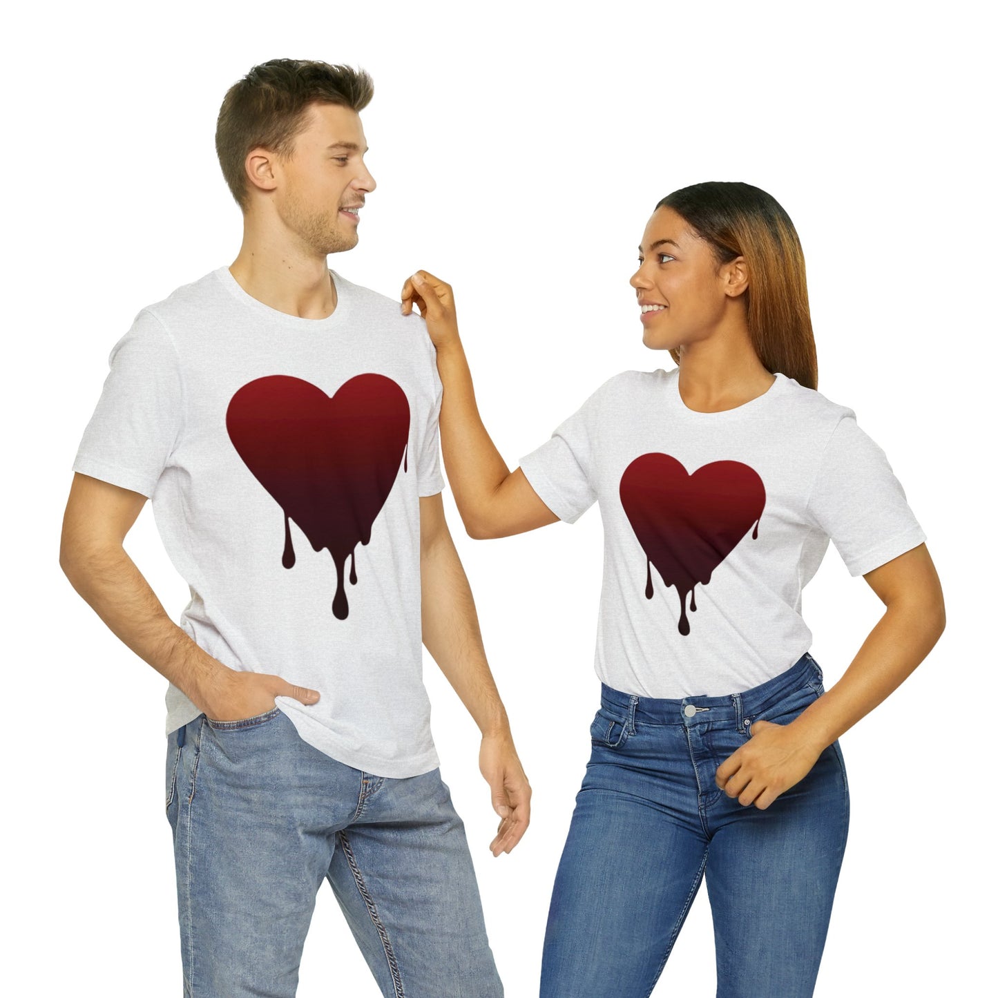 Melting Heart Unisex Jersey Short Sleeve Tee