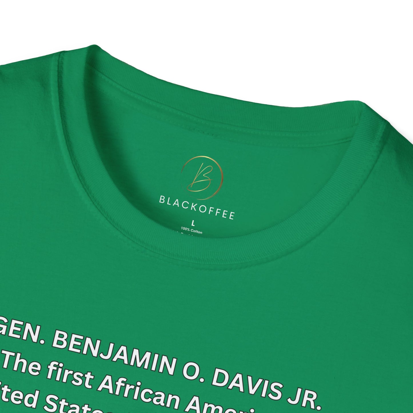 Celebrating Black History with General Benjamin O. Davis Jr.- Unisex Softstyle T-Shirt: