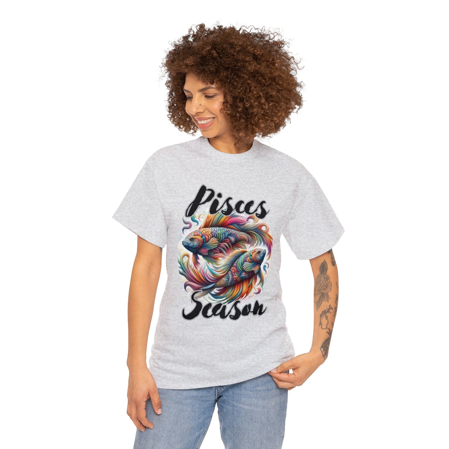 Pisces Season Unisex Heavy Cotton Tee