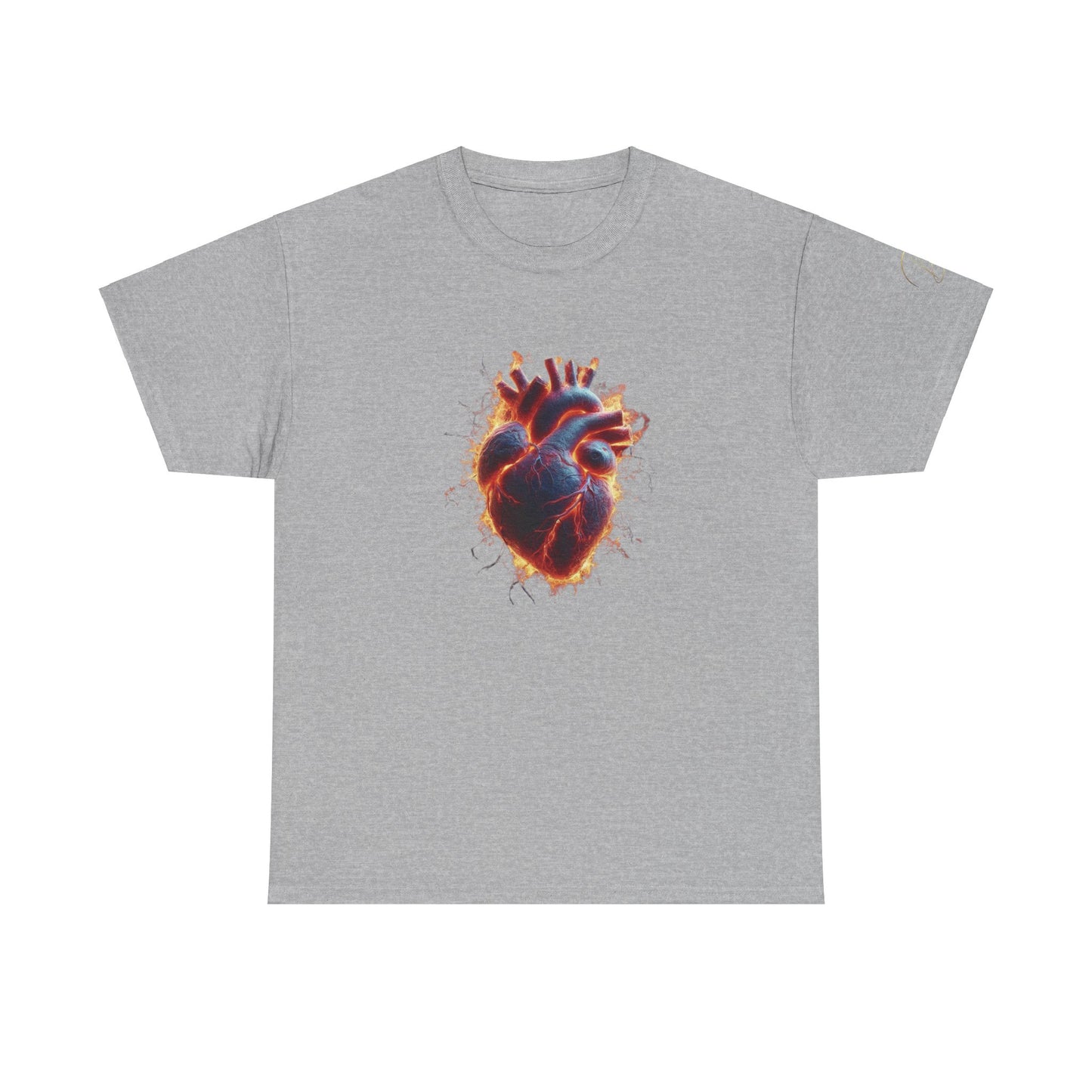 Burning Heart Unisex Heavy Cotton Tee