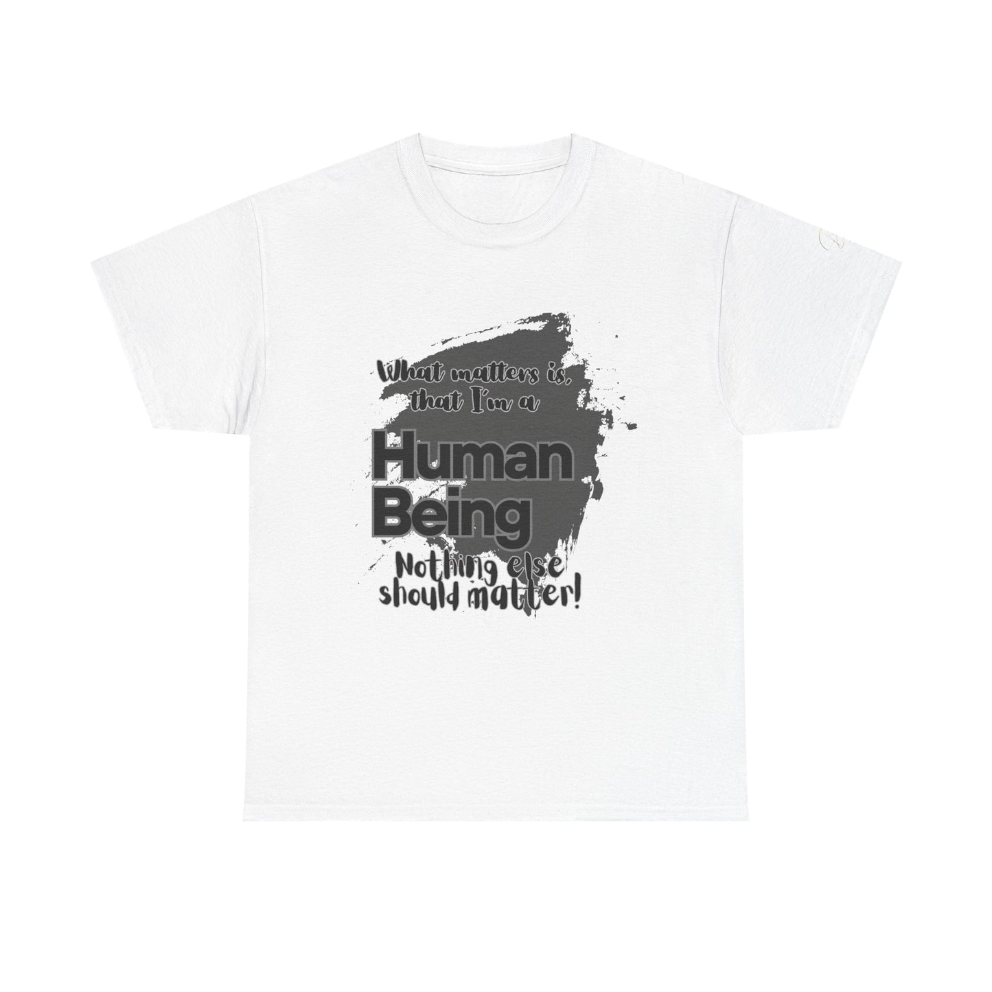 I'm a Human - Black Unisex Heavy Cotton Tee