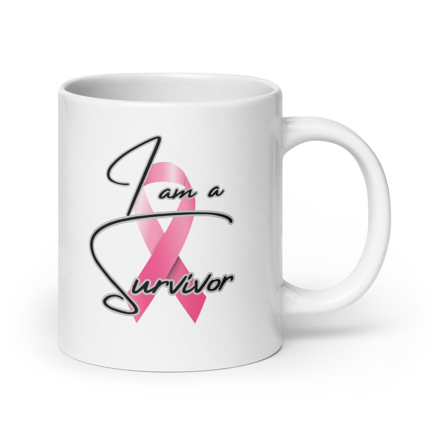 I'm a survivor - White glossy mug