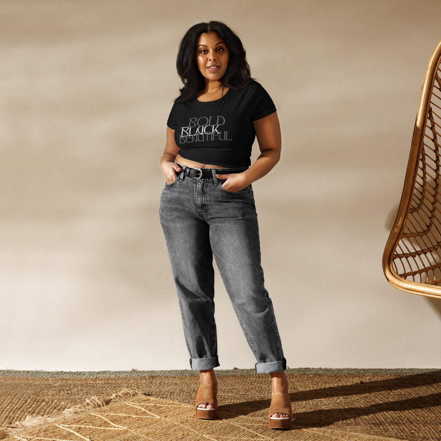 Bold Black Beautiful Women’s Crop Tee