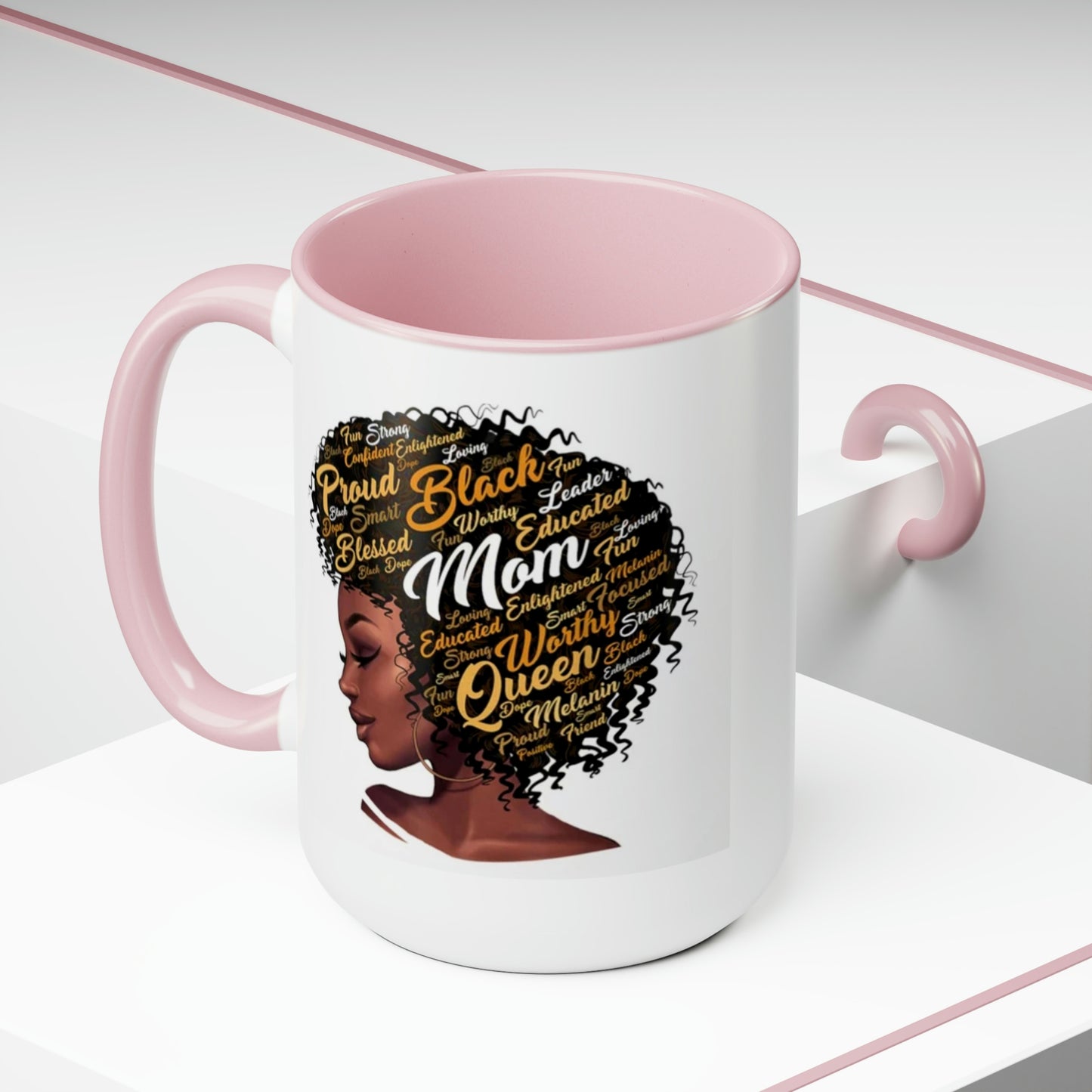 Mom Two-Tone Coffee Mug, 15oz