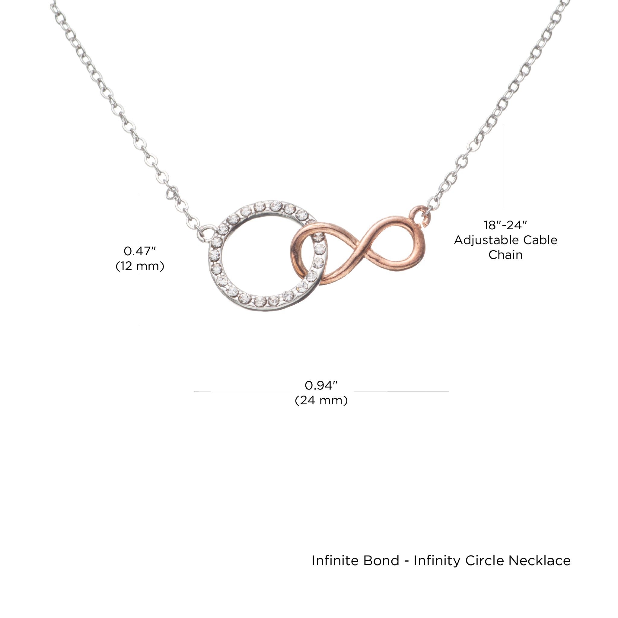 Infinity sales circle necklace