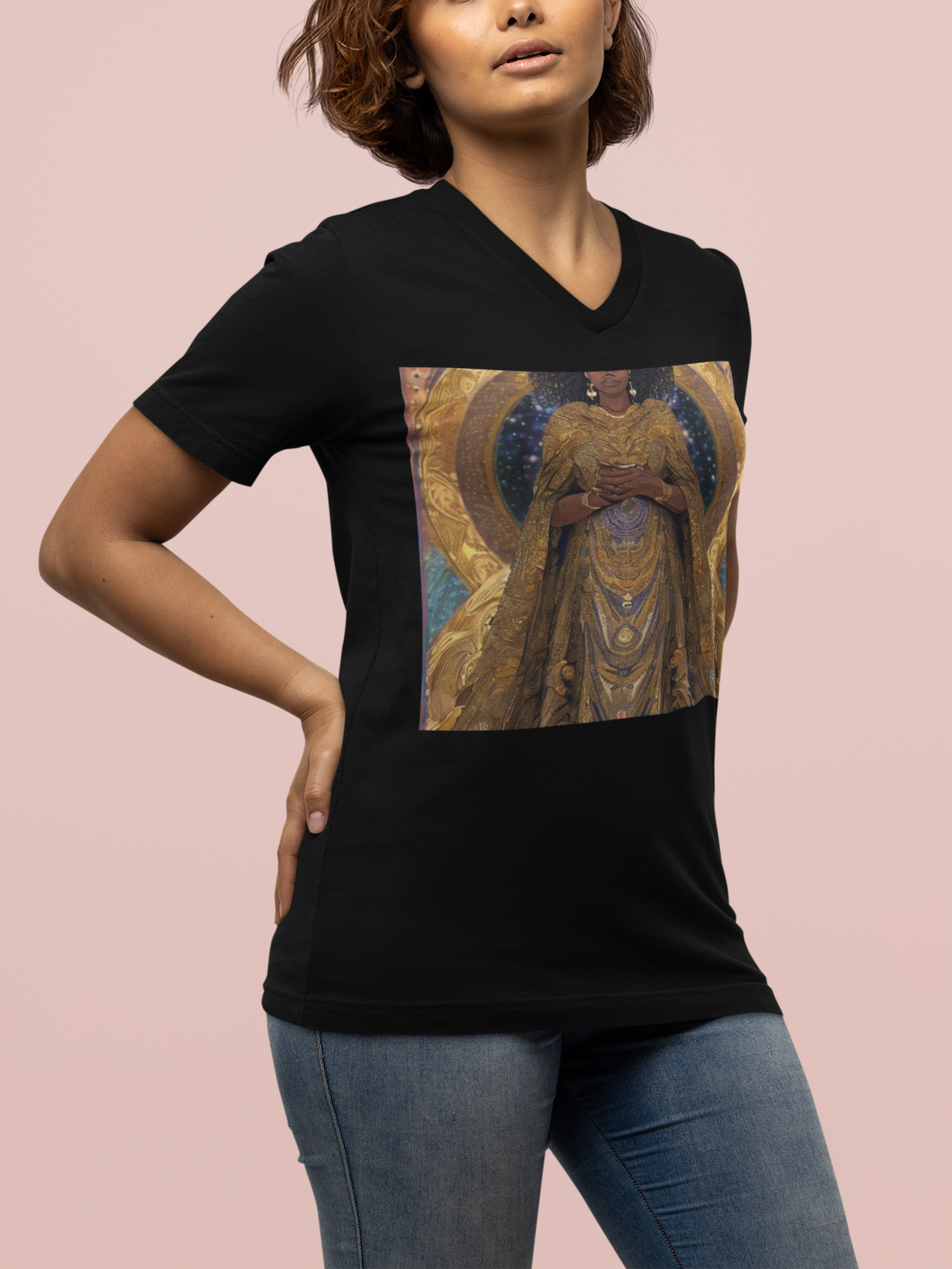 The Goddess Nique V-Neck T-Shirt