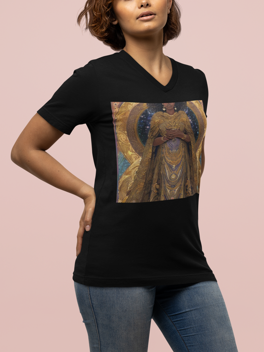 The Goddess Nique V-Neck T-Shirt