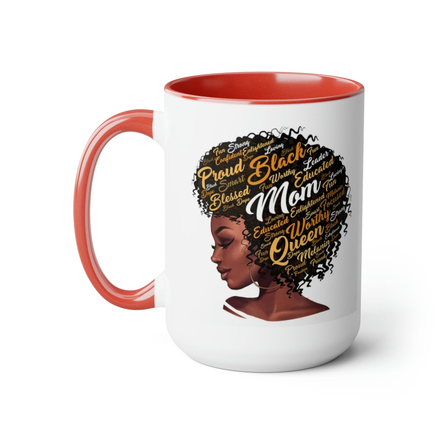 Mom Two-Tone Coffee Mug, 15oz