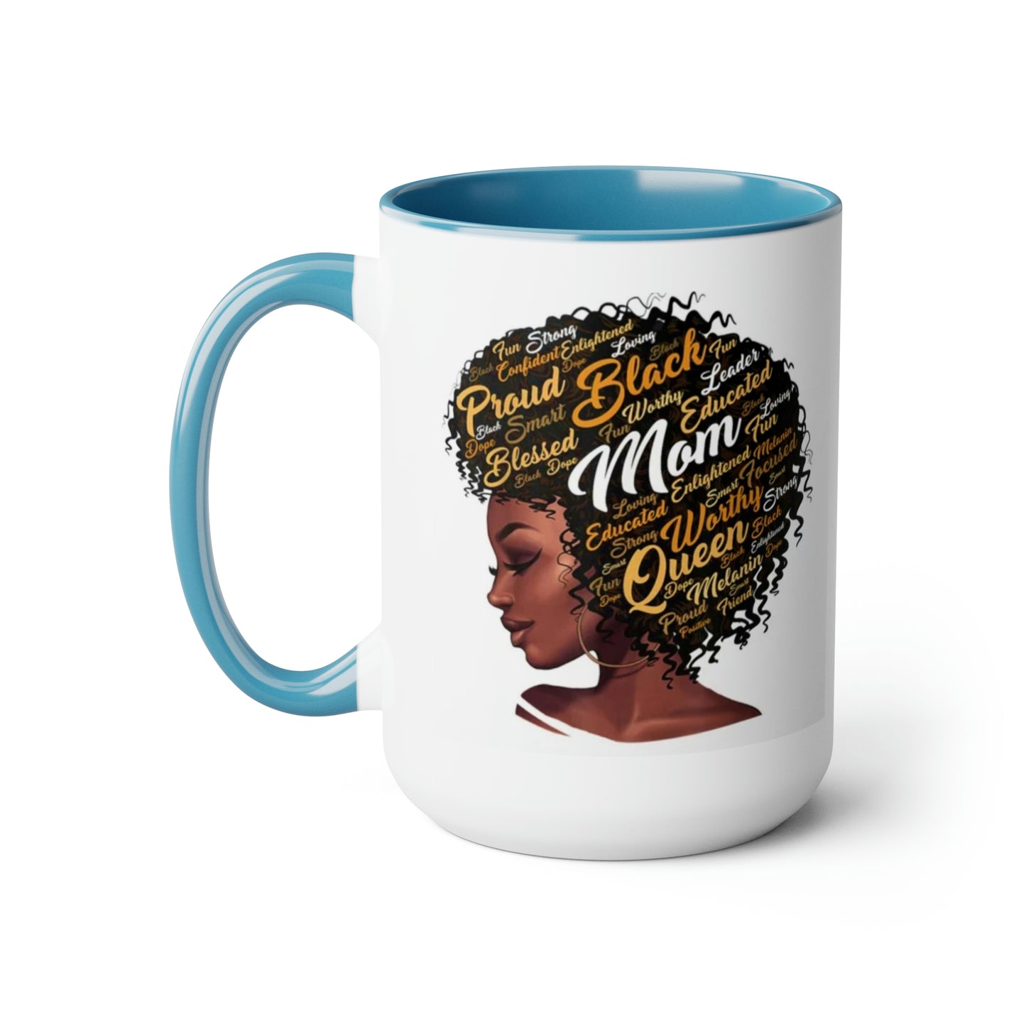 Mom Two-Tone Coffee Mug, 15oz