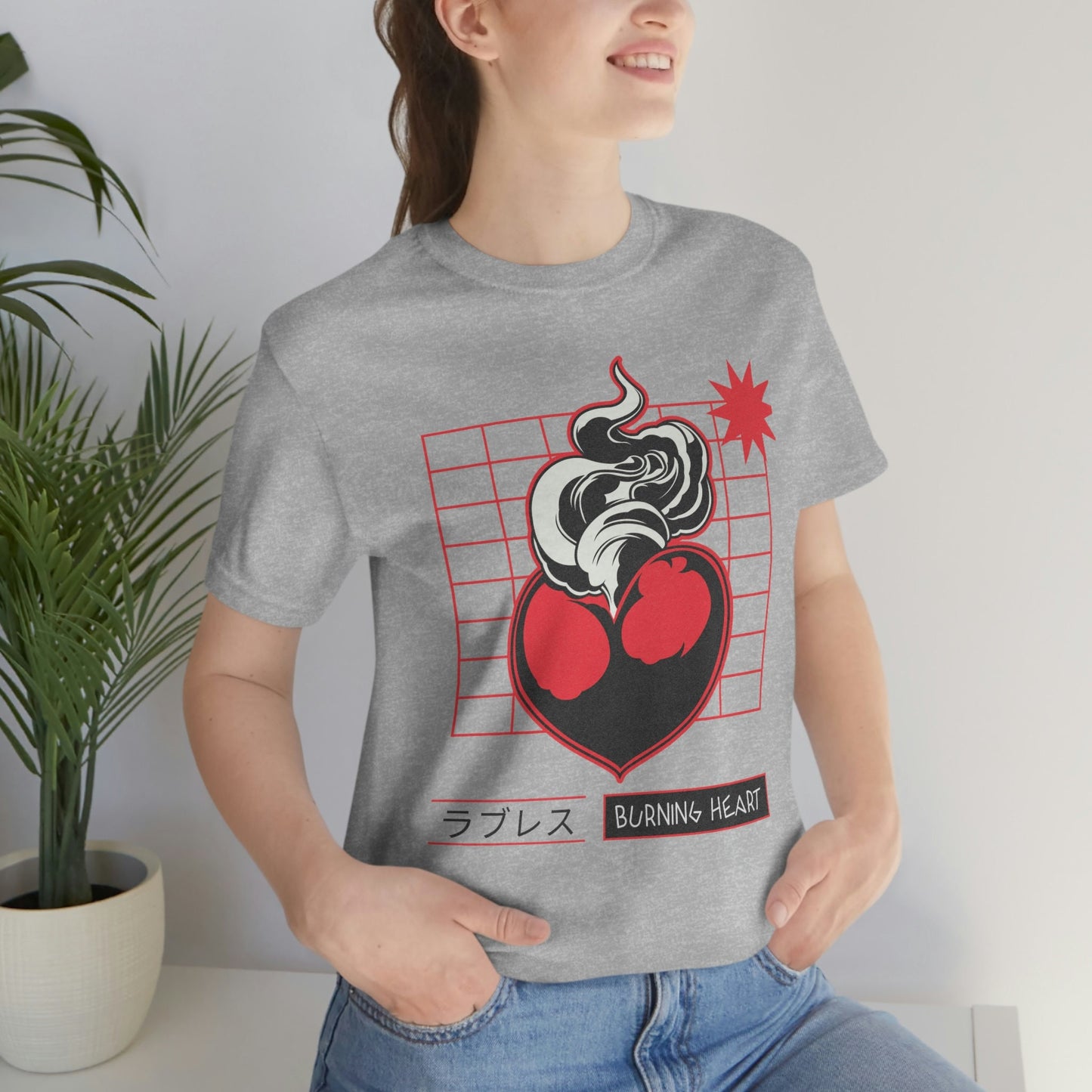 Burning Heart Short Sleeve Tee