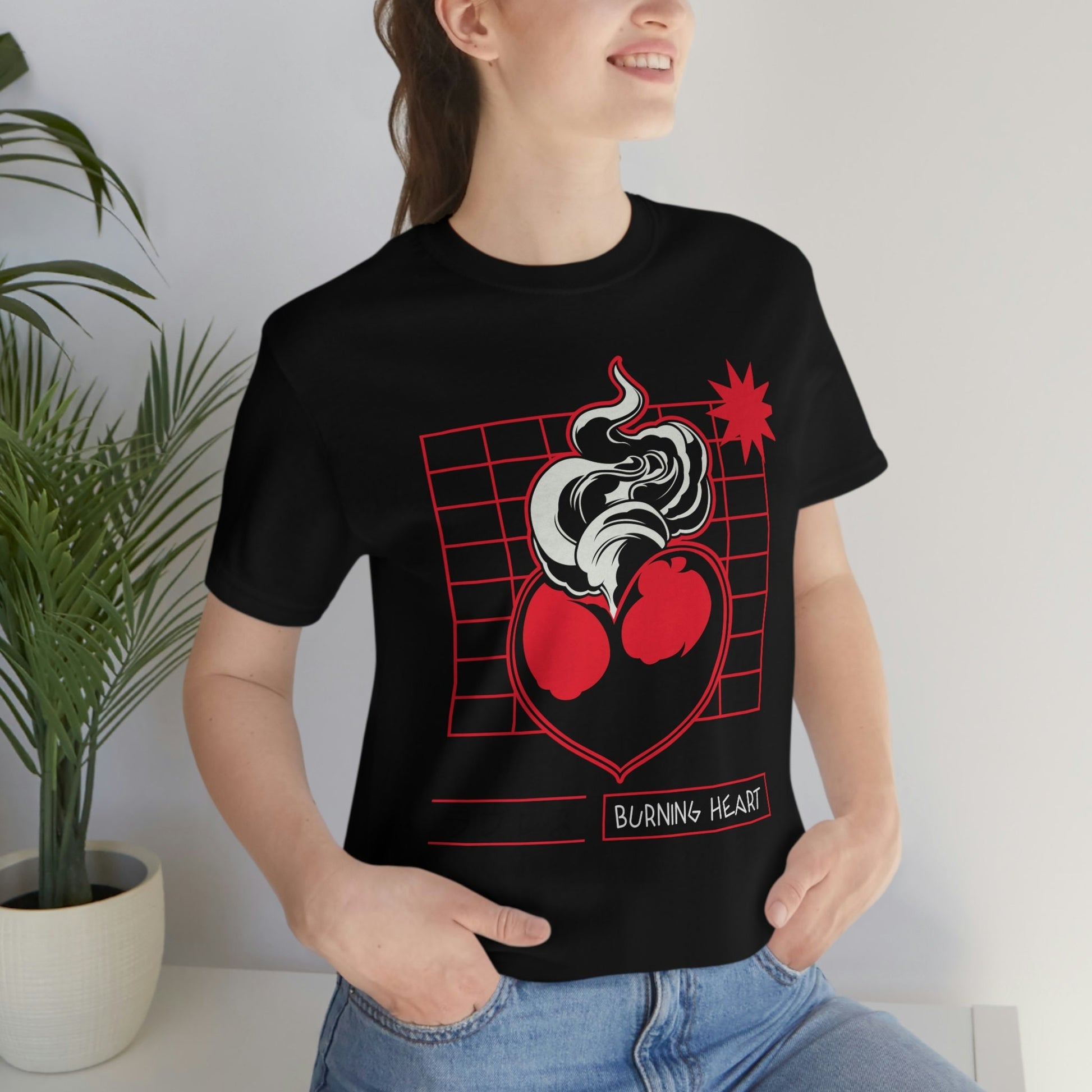 Burning Heart Short Sleeve Tee